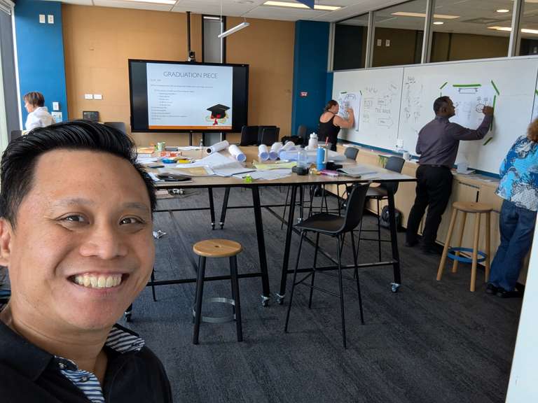 Course Participants in Action with their Practical Pieces